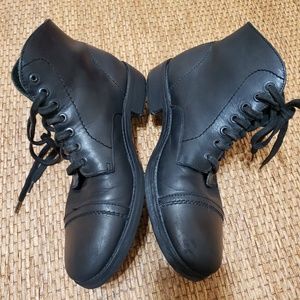 Men's Wolverine Boots, Black, Leather size 9 1/2